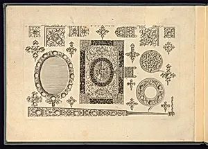 Designs for Jewelry, Clasps, Fans, Mirror, and Bookbinding
