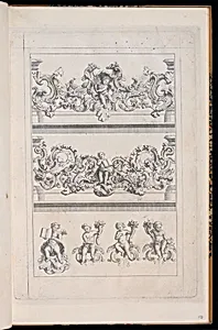 Designs for Screens or Balustrades and Putti