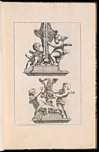Designs for Sculpted Ornament on Plinths