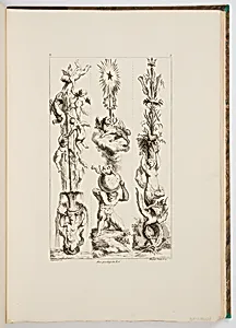 Designs for Vertical Friezes or Pilasters by Gilles-Marie Oppenord, French, 1672–1742