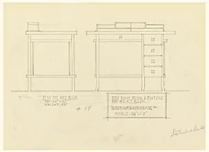 Desk for Mrs. Allen, Henry J. Allen Residence, Wichita, Kansas