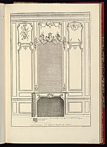 Dessein de CheminÃ©e et de Lambris de l'invention du Sr. Pineau