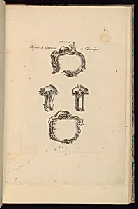 Desseins de Cartouches et D'Agraffes