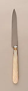 Dessert Knife with Mother-of-Pearl Handle by François Nicoud, French, active Paris ca. 1875-1890