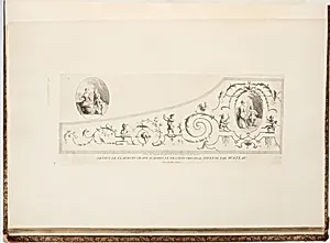 DESSUS DE CLAVECIN GRAVÉ D'APRES LE DESSEIN ORIGINAL INVENTÉ PAR WATEAU by Antoine Watteau, (French, 1684–1721)