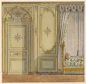 Detail, bed alcove, Palace of Fontainebleau