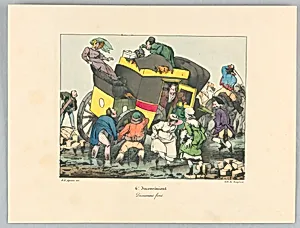 Devouement force, Plate 6 from "InconvÃ©nient"