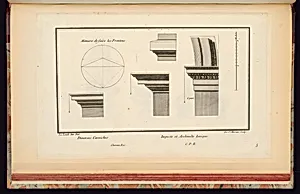 Diverses Corniches. Imposte et Archivolte Ionique. by Richard de Lalonde, French, active 1780–96