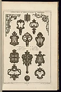 Diverses Pieces de Menus Ouvrages de Serrurerie