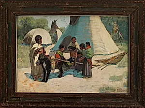 Dog Travois/Blackfoot Camp