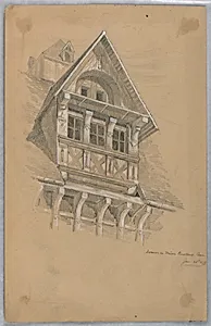 Dormer on Maison des Quatrans, Caen by Arnold William Brunner, American, 1857–1925