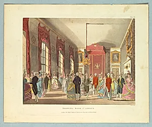 Drawing Room St. James's, from "Ackermann's Repository"