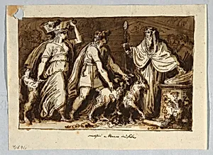 Drawing by Felice Giani, Italian, 1758–1823