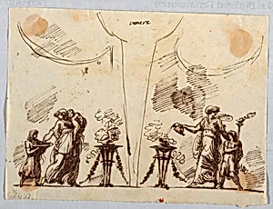 Drawing by Felice Giani, Italian, 1758–1823