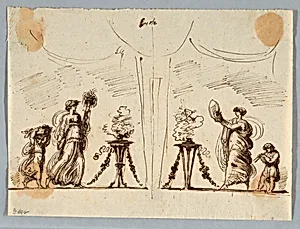 Drawing by Felice Giani, Italian, 1758–1823