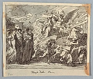 Drawing by Felice Giani, Italian, 1758–1823