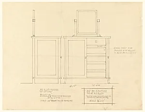 Dresser for Mr. Allen, Henry J. Allen Residence, Wichita, Kansas