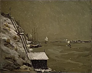 East River Embankment, Winter