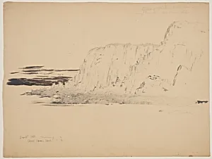 Effect of Shadows over Cliffs, Grand Manan Island, Canada by Frederic Edwin Church, American, 1826–1900