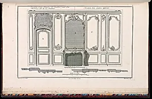 ElÃ©vation dâune Chambre de Lambris, ornÃ©e dâun Placard Ã  cÃ´tÃ© de la CheminÃ© / ElÃ©vation dâun Lambris diffÃ©rent