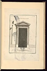 Elévation d'une porte avec son profil