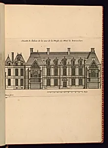Elevaon du dedans de la cour de a Maison de Monsr. de Bretonvillers