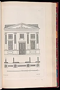 Elevation and Plan of a House Façade by Richard de Lalonde, French, active 1780–96