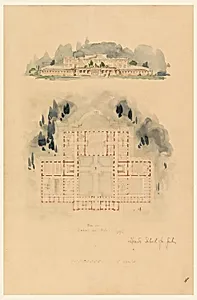 Elevation and Plan of the Hearst School for Girls, Washington, D.C.