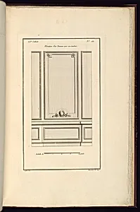 Elevation d'un Panneau avec son lambris.