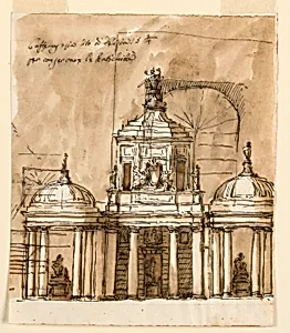Elevation of a building by Giuseppe Barberi, Italian, 1746–1809