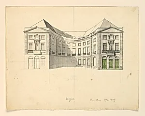 Elevation of a Facade of a Theater, The Hague