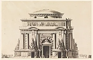 Elevation of a Mausoleum for a Soldier (Temple of Mars)