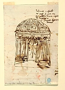 Elevation of a Small Round Domed Room by Felice Giani, Italian, 1758–1823