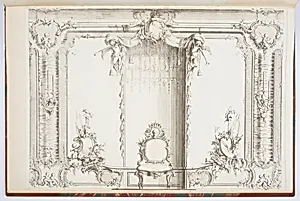 Elevation of an Interior with Chair under a Baldachin