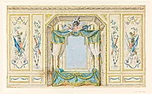 Elevation of the Wall of a Bedroom with Alcove