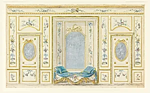 Elevation of the Wall of a Salon