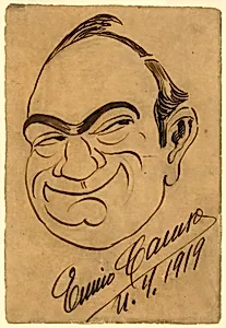 Enrico Caruso Self-Portrait by Enrico Caruso, 25 Feb 1873 - 2 Aug 1921