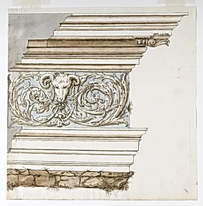 Entablature in the Classical Style