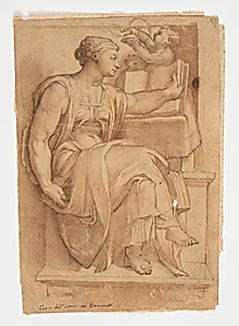 Erythean Sibyl from the Ceiling of the Sistine Chapel, after Michelangelo