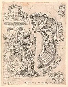 Esctucheons and Details for Escutcheons, No. 2 from "Raccolta di varii cappriccii et nove inventioni di cartelle et ornamenti"