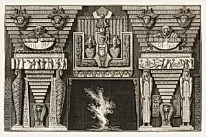 Etruscan Chimneypiece, from Diverse Maniere d'adornare i cammini