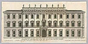 Facade of the Palace of Cardinal Flavio Chigi, Rome