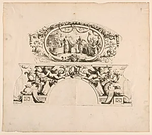 Fan leaves, Tenth and eleventh plates of the set, "Divers Desseins de grands Eventails, Encrans, et autres Ornamens, inventÃ©s et gravÃ©s par Nicolas Loire"