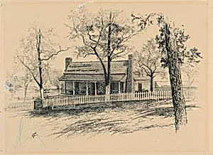 Farmhouse of H. P. Bottom Near Rousseau's Position