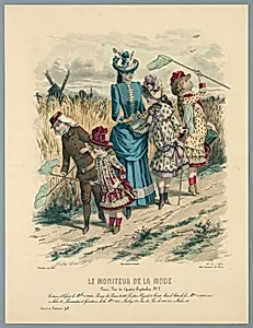 Fashion Plate from Le Moniteur de la Mode