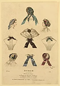 Fashion Plate no. 308 from L'Iris, Moniteur des Modes