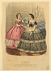 Fashion Plate no. 310 from L'Iris, Moniteur des Modes