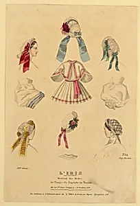 Fashion Plate no. 314 from L'Iris, Moniteur des Modes
