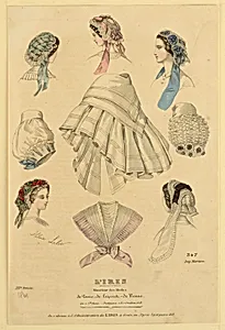 Fashion Plate no. 347 from L'Iris, Moniteur des Modes