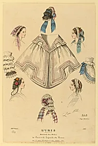 Fashion Plate no. 353 from L'Iris, Moniteur des Modes